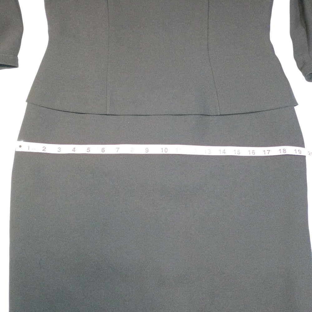 Maggy London Sheath Dress Knee Length Womens 6 Black Lined Office Chic Cocktail - Picture 9 of 16